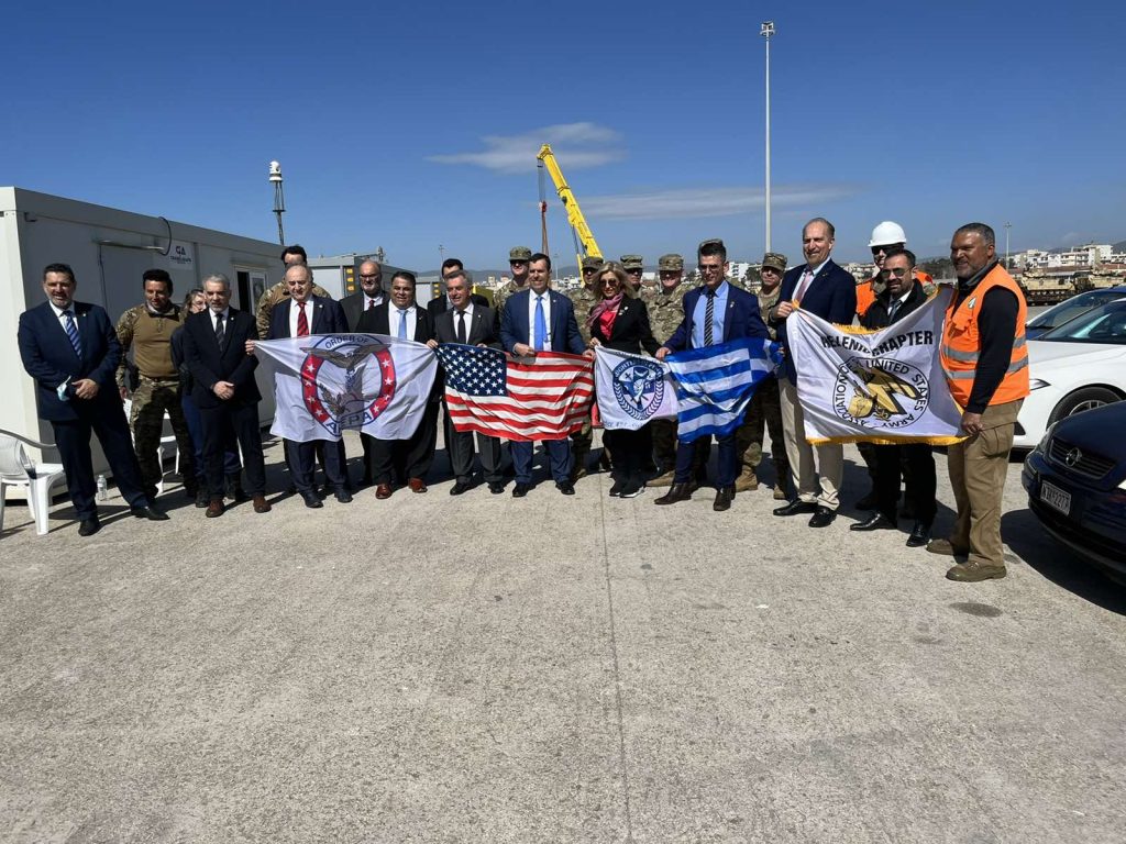 Η ηγεσία της AHEPA και της AUSA στο λιμάνι της Αλεξανδρούπολης