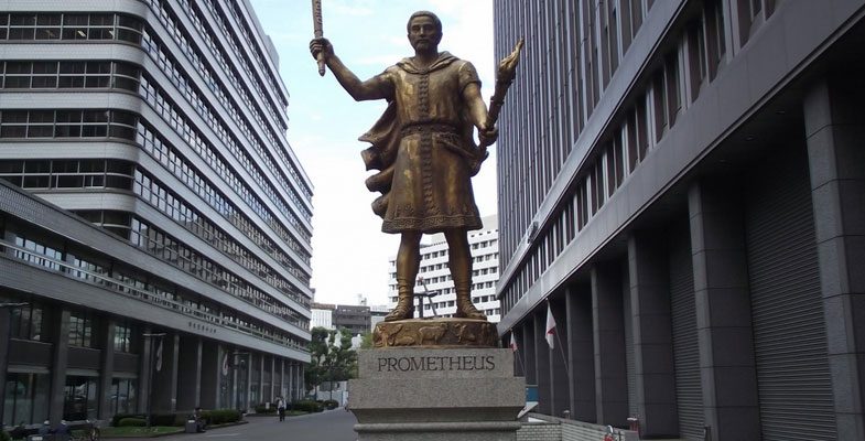 Ένα άγαλμα του Προμηθέα στους δρόμους του Τόκιο (φωτό)