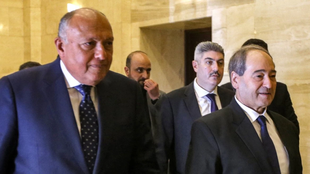 Συνάντηση του ΥΠΕΞ της Συρίας με τον Αιγύπτιο ομόλογό του στο Κάιρο