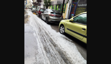 Ισχυρή καταιγίδα με χαλάζι στη Πτολεμαΐδα (φωτο-βίντεο)
