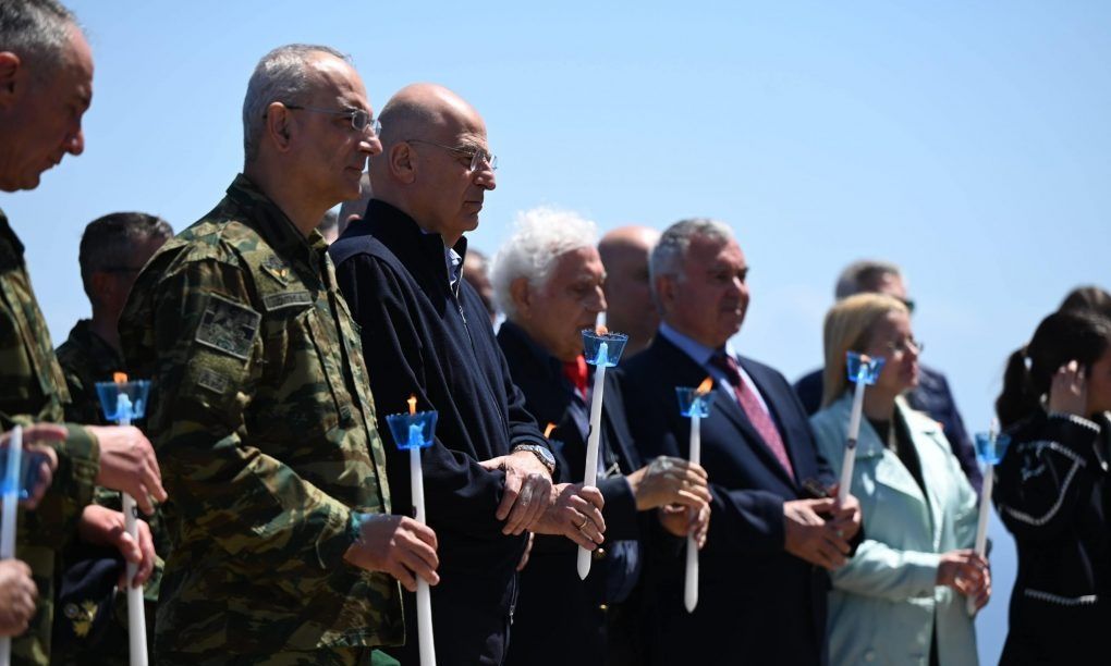 Επίσκεψη του Ν.Δένδια στο επιτηρητικό φυλάκιο Παναγιάς Οινουσσών
