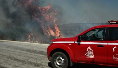 Φωτιά σε αγροτοδασική περιοχή στην Αρχαία Ολυμπία