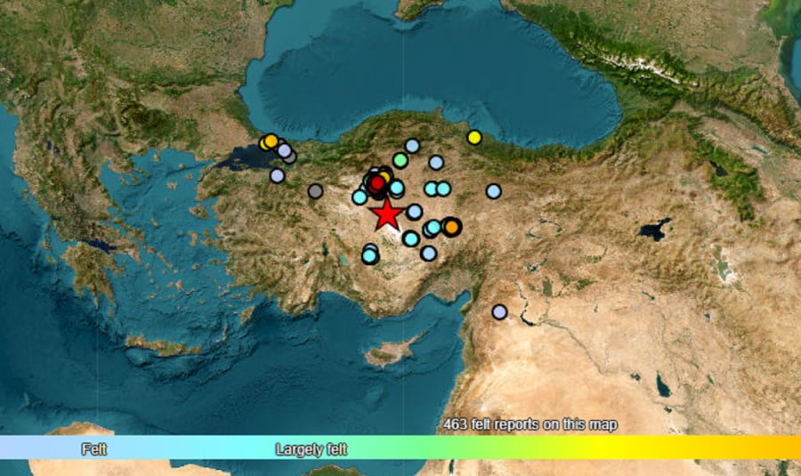 Σεισμός 5,2 Ρίχτερ στην Τουρκία – Έγινε αισθητός και στην Άγκυρα (upd)