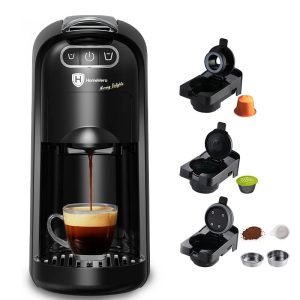 Καφετιέρα Espresso 3 σε 1 Συμβατή με Όλες τις Κάψουλες & Αλεσμένο Καφέ