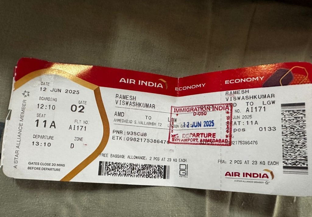 Πώς η «καταραμένη» θέση 11Α της Air India έσωσε τον μοναδικό επιζών του Boeing