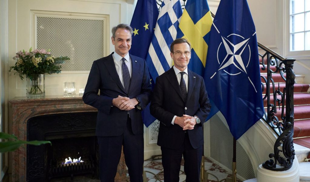 Ο Κ.Μητσοτάκης συνάντησε τον πρωθυπουργό της Σουηδίας στη Στοκχόλμη – Στο επίκεντρο η συλλογική ευρωπαϊκή άμυνα
