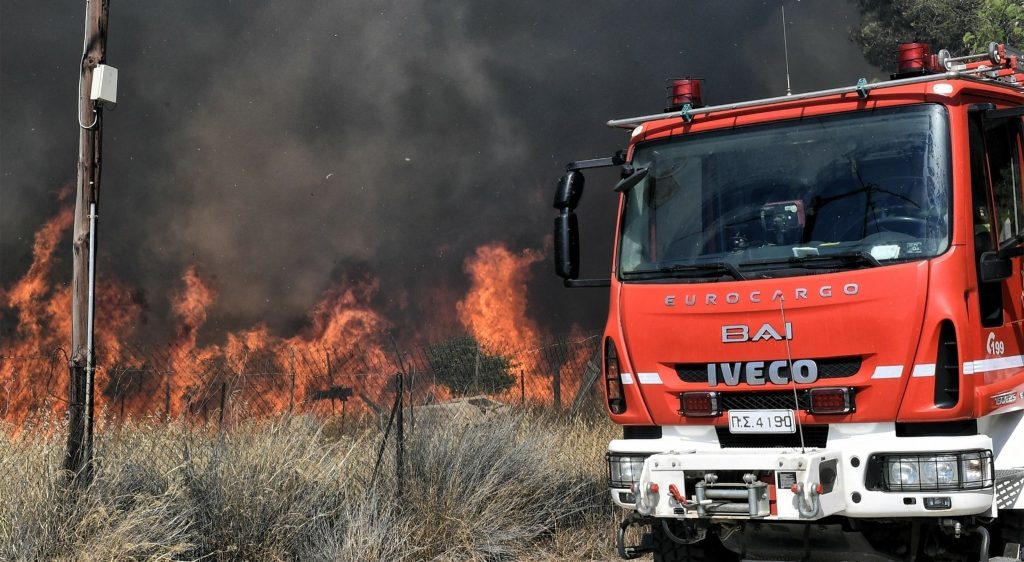 Φωτιά σε δάσος στο Διαβολογέφυρο Τροιζήνας