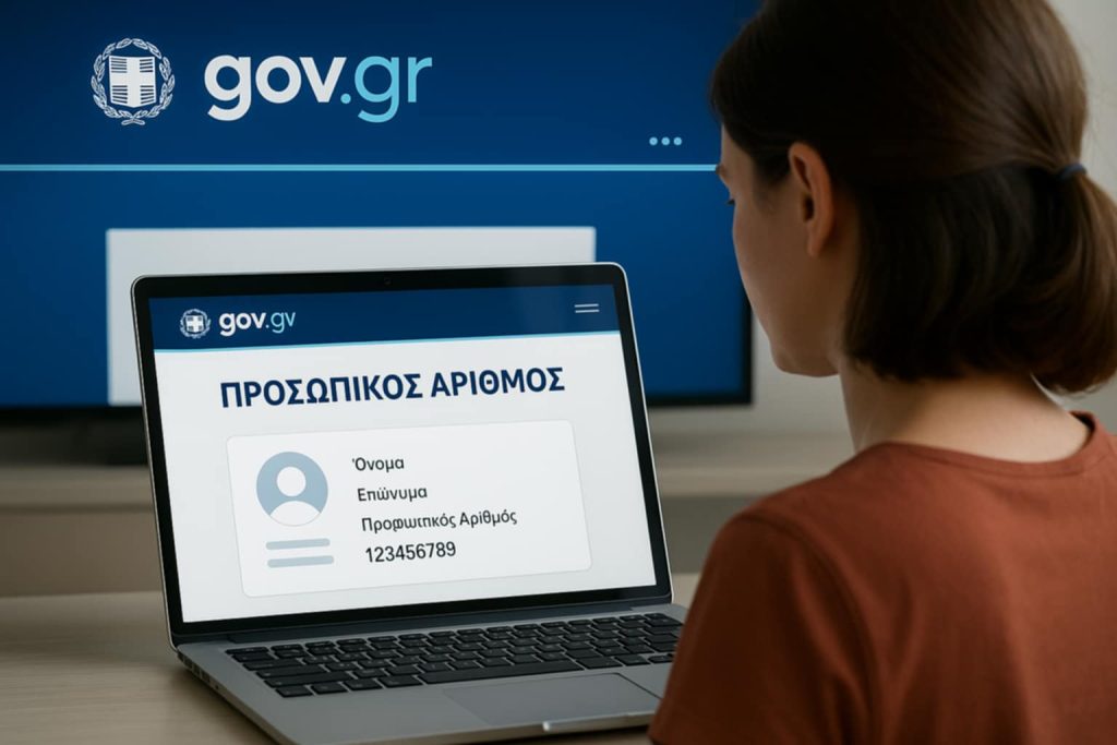 Προσωπικός αριθμός: Παράταση μέχρι τις 5 Νοεμβρίου για την έκδοσή του