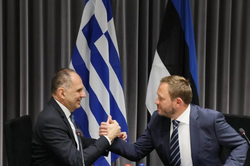 Γ.Γεραπετρίτης στον Εσθονό ομόλογό του: «Πολλές φορές αντιμετωπίζουμε παρόμοιες μορφές επιθετικότητας»