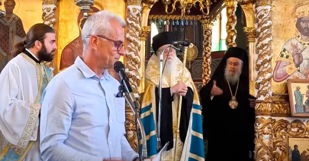 Μητροπολίτης Δωδώνης: «Δεν θα έλεγα τίποτα στον κύριο αν δεν ήταν στο κέντρο του ναού, στην Ωραία Πύλη» (βίντεο)