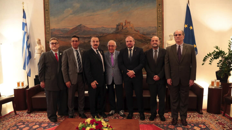 Συνάντηση προέδρου της Βουλής Ν.Κακλαμάνη με αντιπροσωπεία της AHEPA
