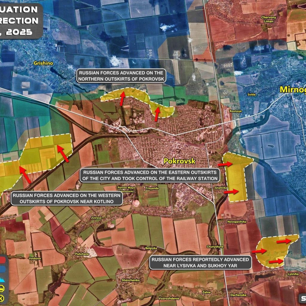 Οι Ουκρανοί επιχειρούν διεισδύσεις στο Ποκρόφσκ από τον οικισμό Χρίσινε