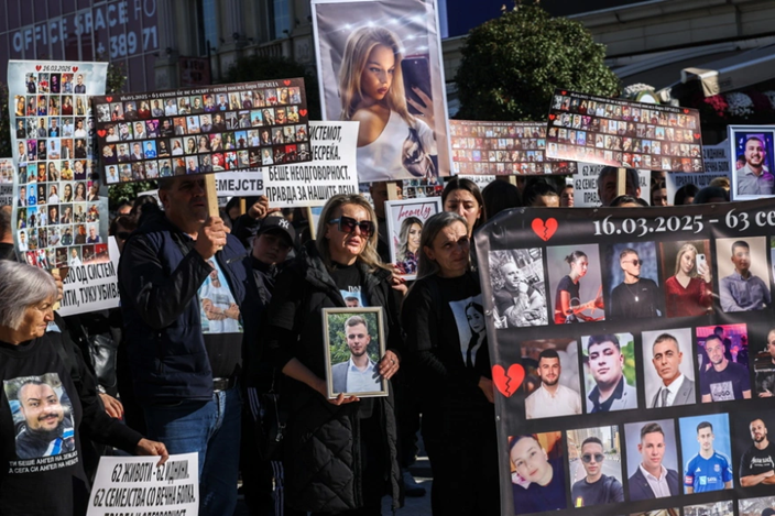 Στους δρόμους χιλιάδες διαδηλωτές στα Σκόπια: Ζητούν Δικαιοσύνη για τα 63 θύματα του κλαμπ στο Κότσανι