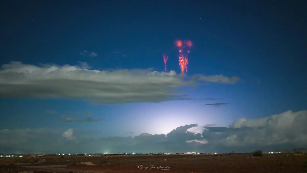 Εντυπωσιακό φαινόμενο στον ουρανό της Κύπρου: Τι είναι τα Red Sprites που εμφανίστηκαν (βίντεο)