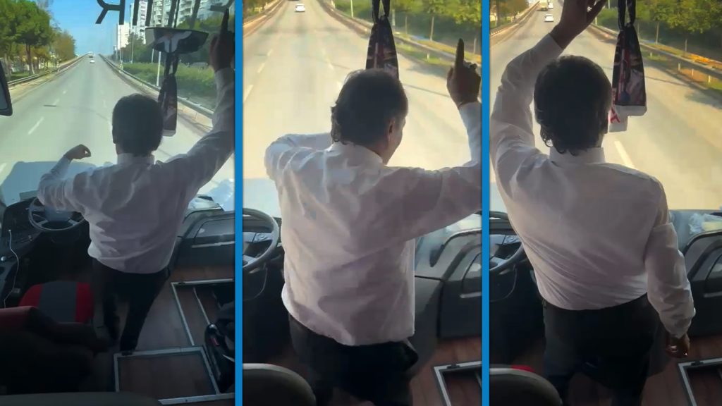 Τουρκία: Οδηγός λεωφορείου άφησε το τιμόνι και άρχισε τον… ξέφρενο χορό με οπαδούς της Αντάλιασπορ (βίντεο)