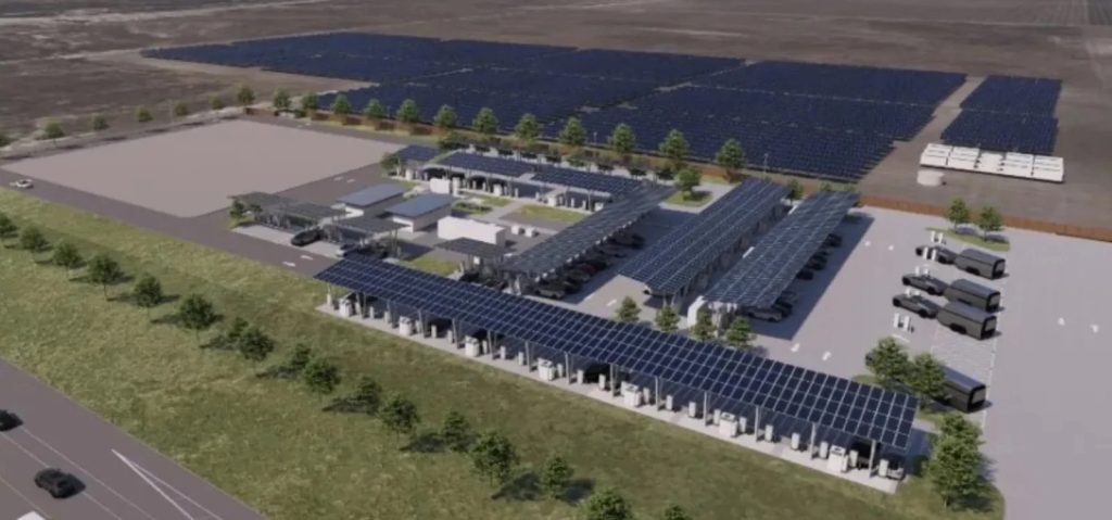 Tesla Oasis: 164 ηλεκτρικά φορτίζουν ταυτόχρονα στα 325 kW!