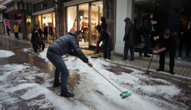 Kακοκαιρία Adel: Σφοδρή χαλαζόπτωση έπληξε την Μυτιλήνη – Προβλήματα στους δρόμους (βίντεο)