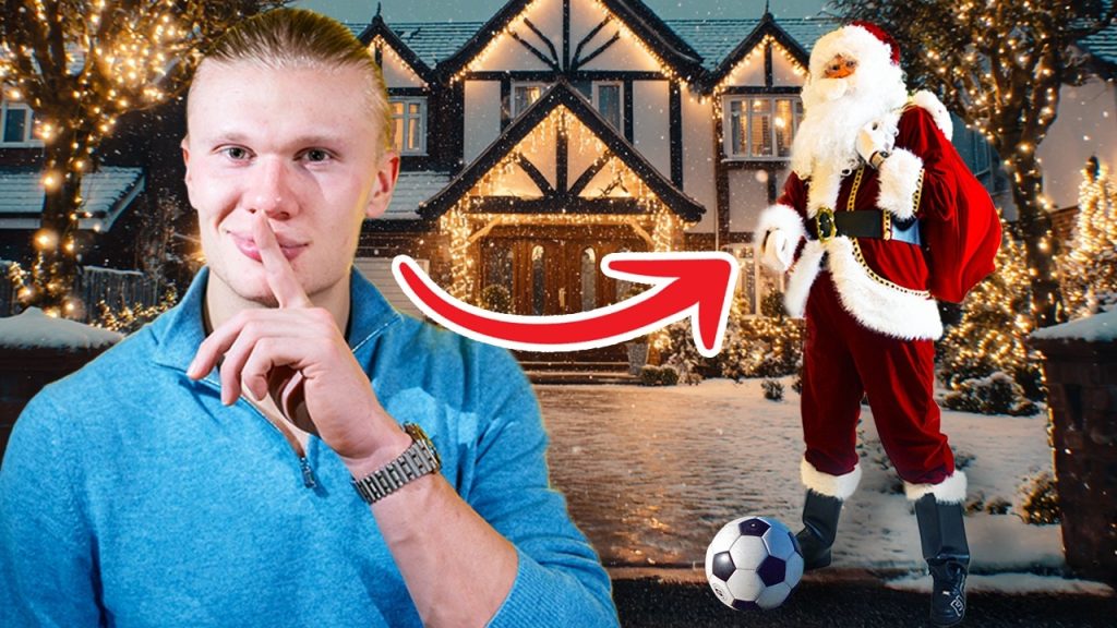 Ο Έρλινγκ Χάαλαντ ντύθηκε Άγιος Βασίλης και εξέπληξε μικρά παιδιά στο Μάντσεστερ (βίντεο)