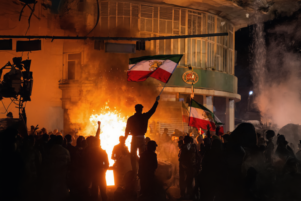 Ιράν: Οι Αρχές δημοσίευσαν βίντεο με ομάδα ατόμων να ρίχνει βόμβα μολότοφ σε λεωφορείο γεμάτο με επιβάτες