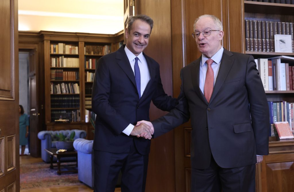 Κ.Μητσοτάκης προς Κ.Τασούλα: «Η Ελλάδα έχει στρατηγικές σχέσεις με ΗΠΑ αλλά είναι και μέλος της ΕΕ»