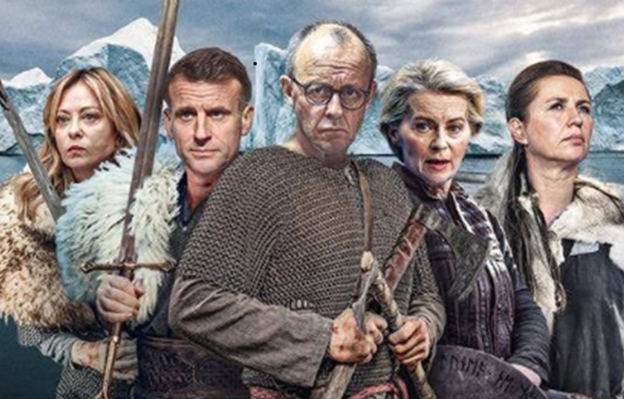 Το Der Spiegel παρουσιάζει τους Ευρωπαίους ηγέτες ως… Βίγκινγκ να αντιστέκονται στον Τραμπ