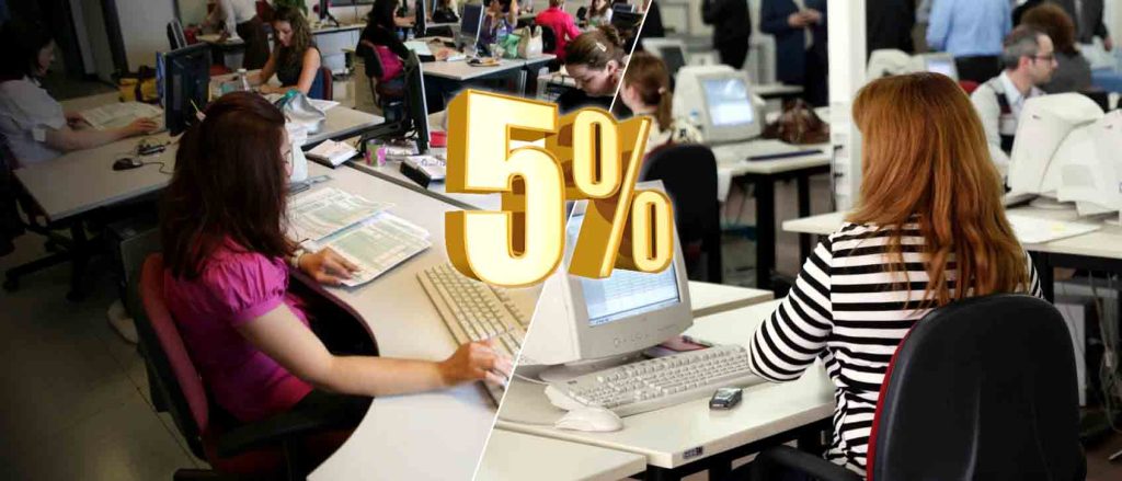 Μείωση 5% του αριθμού των δημοσίων υπαλλήλων αποφάσισε η κυβέρνηση!