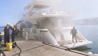 Φωτιά σε θαλαμηγό στην Αμφιλοχία: Τραυματίστηκε 28χρονος αλλοδαπός (βίντεο)